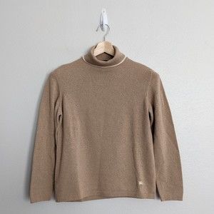 EUC Women's Burberry London Wool Turtleneck Sweater Pullover Size M